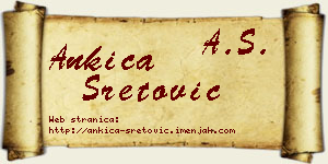 Ankica Sretović vizit kartica